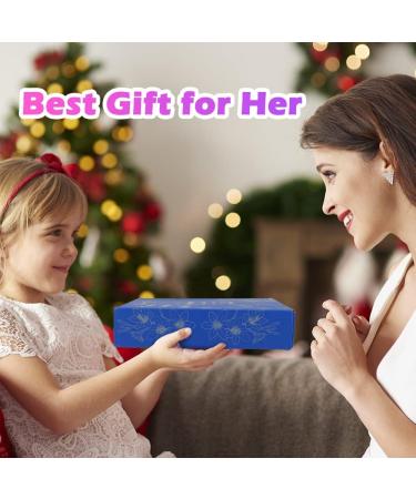 Mother's Day Gift Set: 6 Handmade Organic Bath Bombs with 3 Scented Candles - Bath Set Gifts for Women, Mom, Kids - Blue - Buy Online on SooperMarket.com