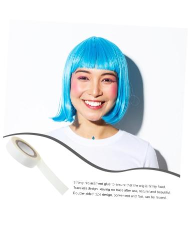 Gogogmee 1 Roll Wig Film Ultra Hold Lace Tape for Wigs Hair Wig Tape Hair Tape Double Sided Lace Front Tape Hair Tape for Wigs Wig Tape Double Sided Scalp Tape for Wigs White Tissue 4.70X4.70X1.30CM White - Buy Online on SooperMarket.com