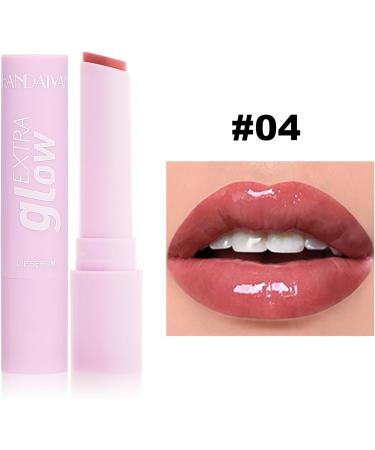 3 Pcs Plumping Lip Gloss Set - Glass Shine Moisturizing Lipstick Hydrating Tinted Balm for Non-Sticky High Shine Color (Colors 04 05 08 - Buy Online on SooperMarket.com