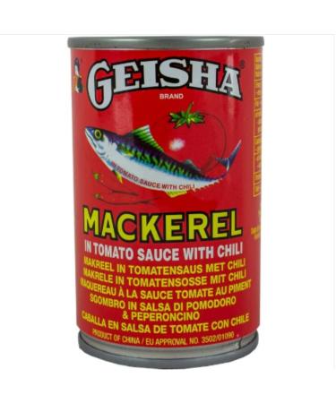 Geisha Mackerel in Tomato Sauce with Chilli 50 x 155g