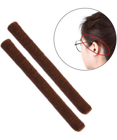 Harilla 2x Glasses Hangers | Slip-Resistant Sleeve Holders & Ear Pads | Soft Elastic Holders for Sunglasses - Brown - Buy Online on SooperMarket.com
