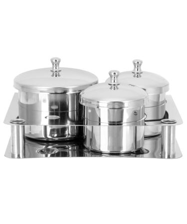 HAPINARY Skin 1 Set Nail Steel Bowl Nail Dappen Dish Dappen Dish for Acrylic Nails Acrylic Containers Mini Dappen Dish Monomer Dish Monomero Guasha Tool Stainless Steel Bowl Liquid