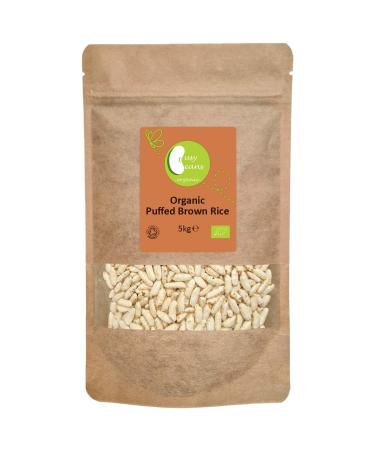 Organic Puffed Brown Rice | Certified Organic | by Busy Beans Organic (5kg)