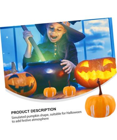 DECHOUS 20pcs Simulated Mini Pumpkin Halloween Decoration Simulation Pumpkin Halloween Pumpkin Crafts Fake Pumpkin Halloween Pumpkin Decoration Painted Decorate Little Pumpkin Foam Yellow 2.2X3.4CM - Buy Online on SooperMarket.com