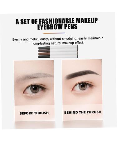 Angoily 4pcs Four Forked Eyebrow Pencil Miss Brush Lasting - Buy Online on SooperMarket.com