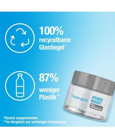 Neutrogena Hydro Boost Face Cream 50ml - Revitalising Booster with Hyaluronic Acid & Antioxidants Oil-Free Intensive Care for All Skin Types - Buy Online on SooperMarket.com
