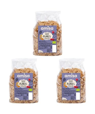 Amisa Organic Spelt Crispy Flakes 250g (Pack of 3)