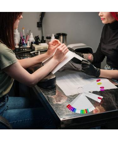 Pack of 100 Transparent Color Charts for Fingernails - Perfect Display for Artificial Nails & Color Cards - Buy Online on SooperMarket.com