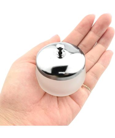 Crystal Glass Nail Art Dappen Dish with Cover - Acrylic Powder Liquid Container for Beauty Art Nails | HJ-NAPB025 - Buy Online on SooperMarket.com