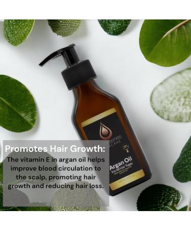 Gold Series Argan Oil - 100% Natural Hair Growth & Moisturizing Oil for Dry Damaged Hair (3.4 Fl. oz) | Shine & Gloss Enhancer - Buy Online on SooperMarket.com
