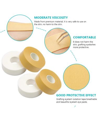 Beavorty Eyelash Stickers & Tape - 4 Rolls Adhesive Eyelash Extension Tool | Premium Fabric Medical Gaffer Tape for Lashes - Buy Online on SooperMarket.com