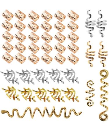Sctmda Dreadlocks Jewellery 47 Pieces Braids Beads Hair Accessories Adjustable Aluminium Dreadlocks Cuffs Hair Accessory Set Braids Hair Accessories Hair Dreadlocks Accessories for Braids Decorations - Buy Online on SooperMarket.com