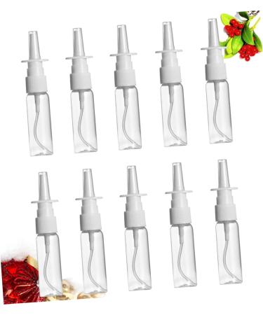 FOMIYES 10pcs Plastic Spray Bottles Set - Cosmetic, Nasal Wash, Lotion Pump, 13x2.5cm Transparent Blue Glass - Buy Online on SooperMarket.com
