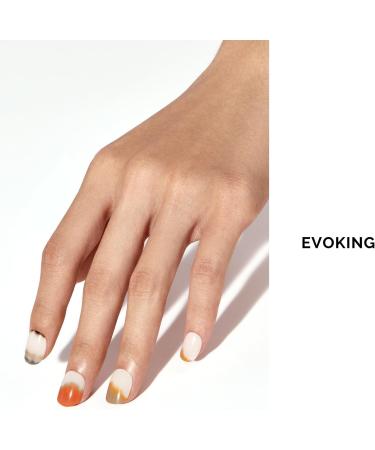 NAILOG Semi Cured Gel Nail Strips 34 pcs Salon-Quality Gel Nail Stickers Long Lasting Nail Wraps for Women with Soft Gel Finish (Evoking) - Buy Online on SooperMarket.com