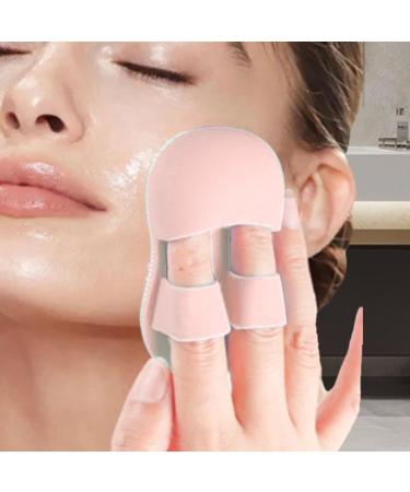 Face Cleansing Brush Small Deep Cleaning Face Brush Silicone Scrubber - Ergonomic Grip Women Men Face Scrubber for Massaging for Travelling Dormitory Pink - Buy Online on SooperMarket.com