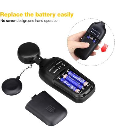 Digital Light Meter with Ambient Temperature Measurer - Up to 200,000 Lux - 4 Digit Color LCD Screen - Buy Online on SooperMarket.com