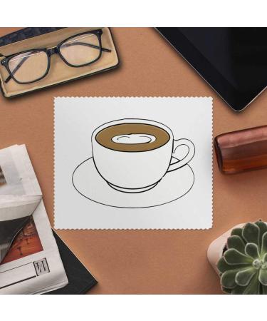 Buy 2 x Coffee Cup Microfiber Lens/Glasses Cleaning Cloths - Premium Quality Fast International Shipping - Buy Online on SooperMarket.com