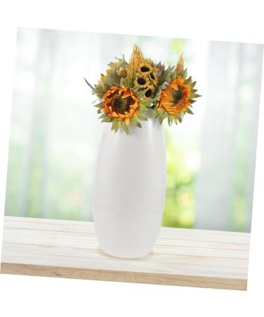Zerodeko Flower Arrangement Supplies Vintage Small Mirror Round Decor for Home Bulldog Figurine Bridal Bouquets Small Rope Basket Round Wooden Wall Decor Boho Props Sunflower - Buy Online on SooperMarket.com
