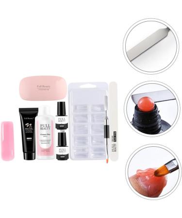 PLAFOPE 1 Set Pieces Manicure Tools Set Nail Art Tools Nail Supplies Kit Nail Extension Cream Poly Extension Kit Nail Decorating Nail Art Gel Nail Kits Nail Extension Tips Nail Gel Plastic 17.8x1.5cm As Shown - Buy Online on SooperMarket.com