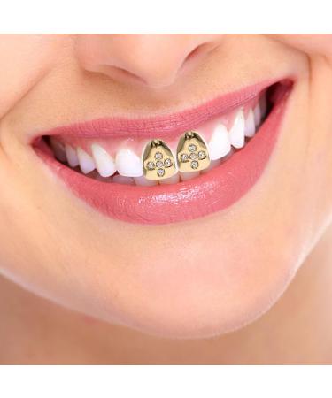 Didiseaon 2pcs Gold Decor Grills Grill Teeth Hip-hop Supplies Props Clothing Men and Women The Cross - Buy Online on SooperMarket.com