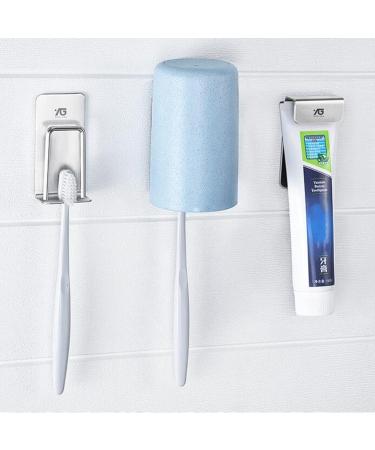 JISADER 6x Toothpaste Dispenser & Toothbrush Holder - Self-Adhesive Wall Hook for Easy Bathroom Organization - Perfect for International Shipping - Buy Online on SooperMarket.com