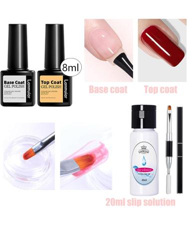 Poly Nail Gel Kit With Lamp UV 3 Color Nail Builder Gel Full Set With Chrome Nail Powder Poly Nail Extension Gel For Beginner False Nail Crystal Gels Enhancement For Women Gift (ClearWhitePink) - Buy Online on SooperMarket.com