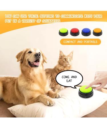 DHQKQG Dog Training Buzzer Set 4 Interactive Recording Buttons for Potty Communication & Cleanliness Training | International Shipping Available - Buy Online on SooperMarket.com