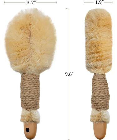 Sisal Dry Body Brush for Exfoliation and Skin Health - Natural Bristles, Improve Blood Circulation, Reduce Cellulite and Ingrown Hairs - Buy Online on SooperMarket.com