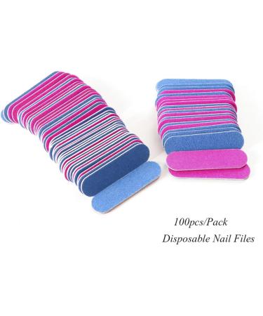 Dajidafu 100 Pieces Sandpaper Nail File Lightweight Wear-resistant Double Sided Crystal Polishing File Cosmetic Pedicure Manicure - Buy Online on SooperMarket.com