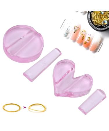 Buy Nail Art Minted Form Metal Frame - 2 Pieces Nail Metal Curve Making Kit for Stamping & Decorating - Buy Online on SooperMarket.com