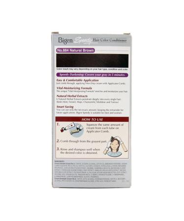 Bigen Speedy Hair Color Natural Brown 884 - Quick Easy & Long-Lasting Hair Dye for International Shipping - Buy Online on SooperMarket.com
