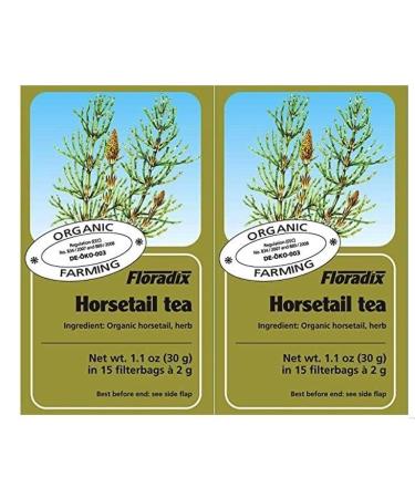 Floradix Organic Horsetail Herbal Tea 15 Bags PACK OF 2