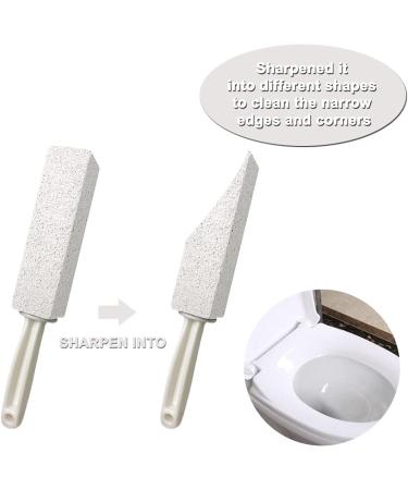 DDLuck 2 Pack Pumice Stone Cleaning Stones with Handle - Toilet Bowl Cleaner Hard Water Ring Remover Rust Grill Cleaner for Kitchen Bathroom & Household - Buy Online on SooperMarket.com