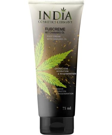 Regenerating foot cream from India Cosmetics Germany 75ml with hemp seed oil extract in premium quality in dry and cracked feet foot balm for perfect foot care