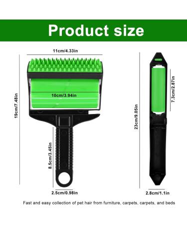 Stick It Roller - 2 Pack Silicone Reusable Lint Roller | Animal Hair Remover for Car Seats Carpets & Clothing - Buy Online on SooperMarket.com