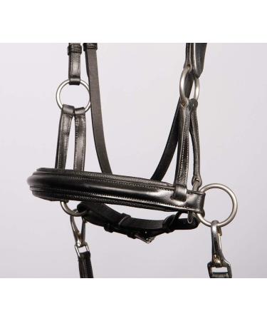 Harry's Horse Bridle Bitloos Sidepull Black Cob - Premium Quality Equestrian Gear for International Shipping - Buy Online on SooperMarket.com