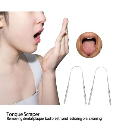 Ankroyu U-Shaped Stainless Steel Tongue Scraper - Effective Bad Breath Removal & Oral Hygiene for Men and Women - Buy Online on SooperMarket.com
