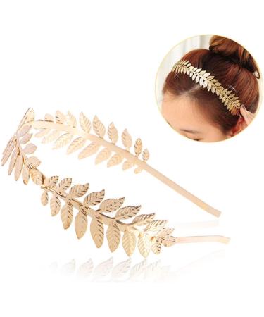 Luoem Tiara for Bride Crown Hair Band Headband Goddess (Gold) - Buy Online on SooperMarket.com