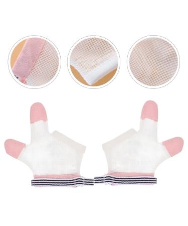 FOMIYES Baby Mittens Finger Gloves - Stop Thumb Sucking, Breathable Mesh, Anti-Scratch, Nail Kit - 1 Pair - Buy Online on SooperMarket.com