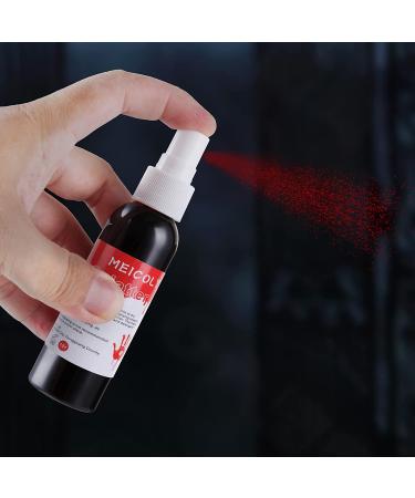 MEICOLY 2.1oz Fake Blood Spray - Halloween Liquid Blood for Zombie Bride, Vampire, and Monster SFX Makeup - Dark 1 Pack - Buy Online on SooperMarket.com