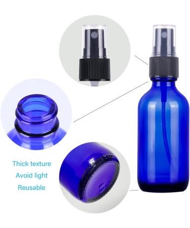 Buy 60ml Blue Spray Bottles - Refillable Travel Fine Fog Spray for Hair Cleaning & Aromatherapy (2-Pack) - Buy Online on SooperMarket.com