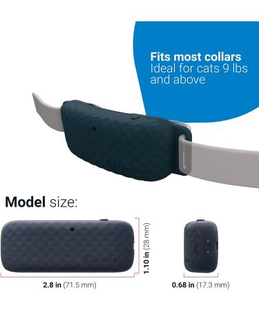 Tractive Waterproof GPS Cat Tracker - Dark Blue | Unlimited Range & Activity Monitoring - Buy Online on SooperMarket.com