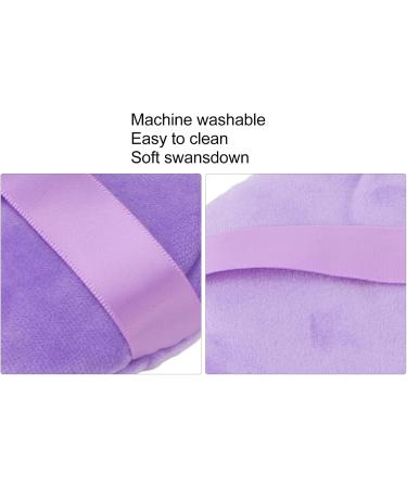 Makeup Puff Pad Powder Puff Wet Dry Washable Soft Swan Down Ultra Large Round Loose Powder Puff for Makeup Round Powder Blenders Sponges (Purple) - Buy Online on SooperMarket.com