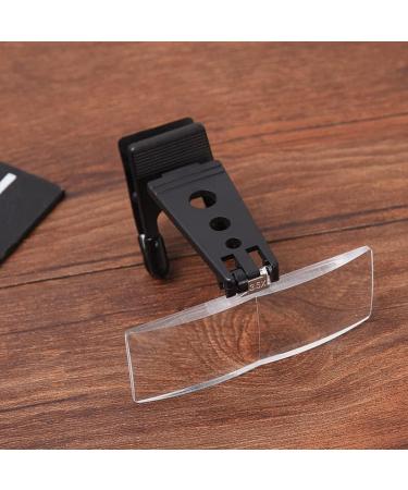 VENEKA 1 Set 1.5X/2.5X/3.5X Magnifying Glass Optical Instruments Folding Clip on Eyeglass Loupe with 3 Acrylic Lens 85x30mm - Buy Online on SooperMarket.com