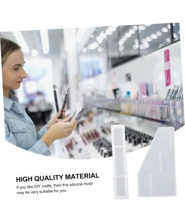 STOBOK 2pcs Cast Making Case Epoxy Diy Crystal Silicone Storage Mold Resin Rack Lipstick White 8x14cm - Buy Online on SooperMarket.com