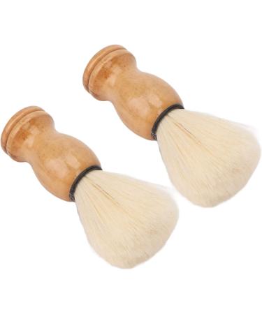 Premium Mini Shaving Brush for Men - Soft Synthetic Wooden Handle Ideal for Travel & Home Grooming | Facial Razor & Clean Tool - Buy Online on SooperMarket.com