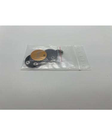 Customizable Dog Brand Pocket with Push Button Engraving | Synthetic Leather | 30mm in Blue Black Red Yellow | Perfect for Tax Brands - Buy Online on SooperMarket.com