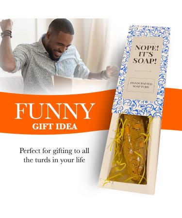Fake Poop Soap - Handcrafted Gag Gift & Prank Soap for Men Kids & Adults - Realistic Turd Bar Vanilla Scented - Buy Online on SooperMarket.com