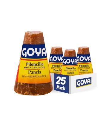 Goya Foods Panela Brown Sugar Cane 8 Ounce (Pack of 25)