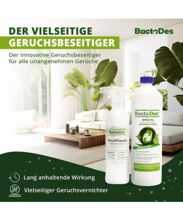 Bactodes 2L Concentrate - Universal Enzyme Cleaner & Odor Neutralizer - Effective Organic Microbe Spray for All Smells - International Shipping Available - Buy Online on SooperMarket.com